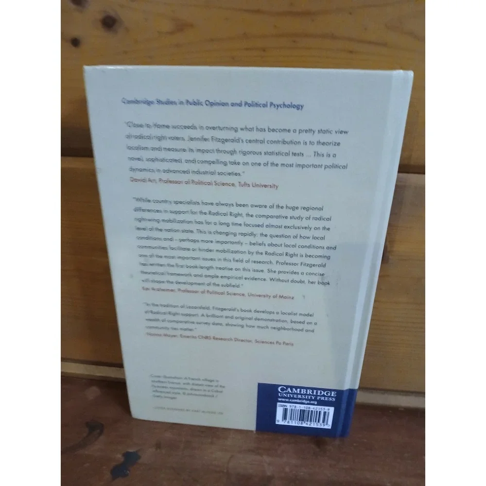 Close to Home‎ : Local Ties and Voting Radical Right in Europe, Hardcover